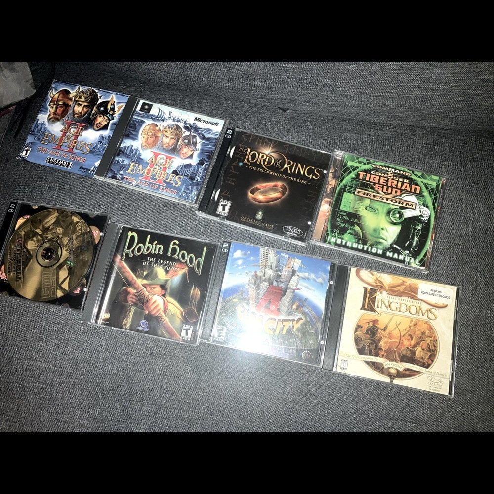 classic video game collection RPG lord of the rings Robin Hood +bundle lot PC CD